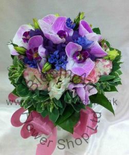 CODE 71984 - Wedding Bouquet of Phalaenopsis and Hyacinthus